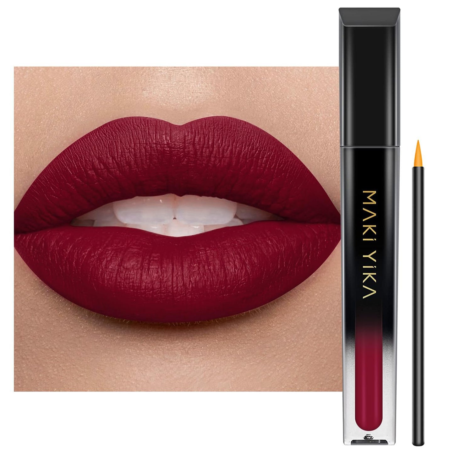 Burgundy Red Lipstick for Women - Long Lasting, No Smudge Matte Liquid | Transferproof & Cruelty-Free