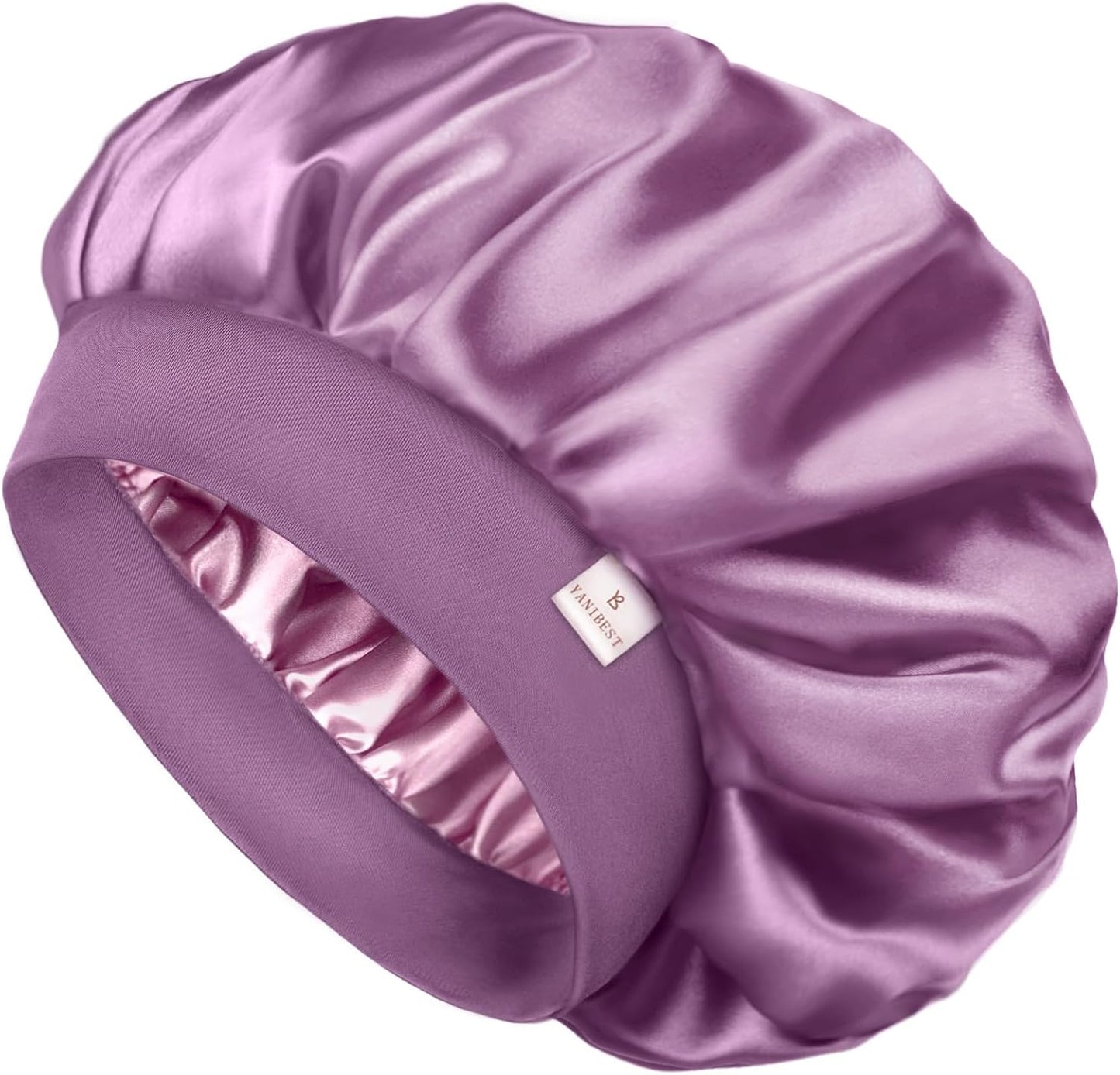 Silk Bonnet for Men & Women - Double Layer Satin Sleep Cap for Natural Curly Hair | Unisex Design