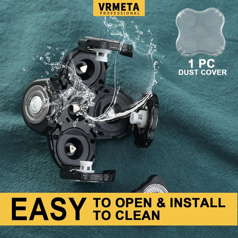 VRMETA Shaver Head Replacement Head for Skull Shaver, Pitbull Rotary Shaver, Butterfly Kiss, and Palm Electric Razors
