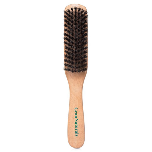 GranNaturals Boar Bristle Hair Brush - Large Smoothing Brush for Sleek, Frizz-Free Styles | Unisex Hair Care Tool