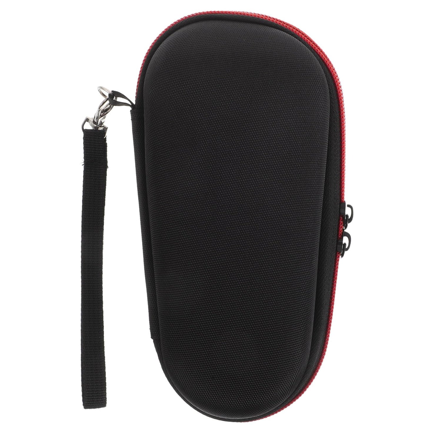 Uonlytech Portable Shaver Storage Case with Dual Zippers, Small Protective Razor Organizer Bag for Travel and Outdoor Use, Shockproof Anti-pressure Beard Trimmer Holder in Red