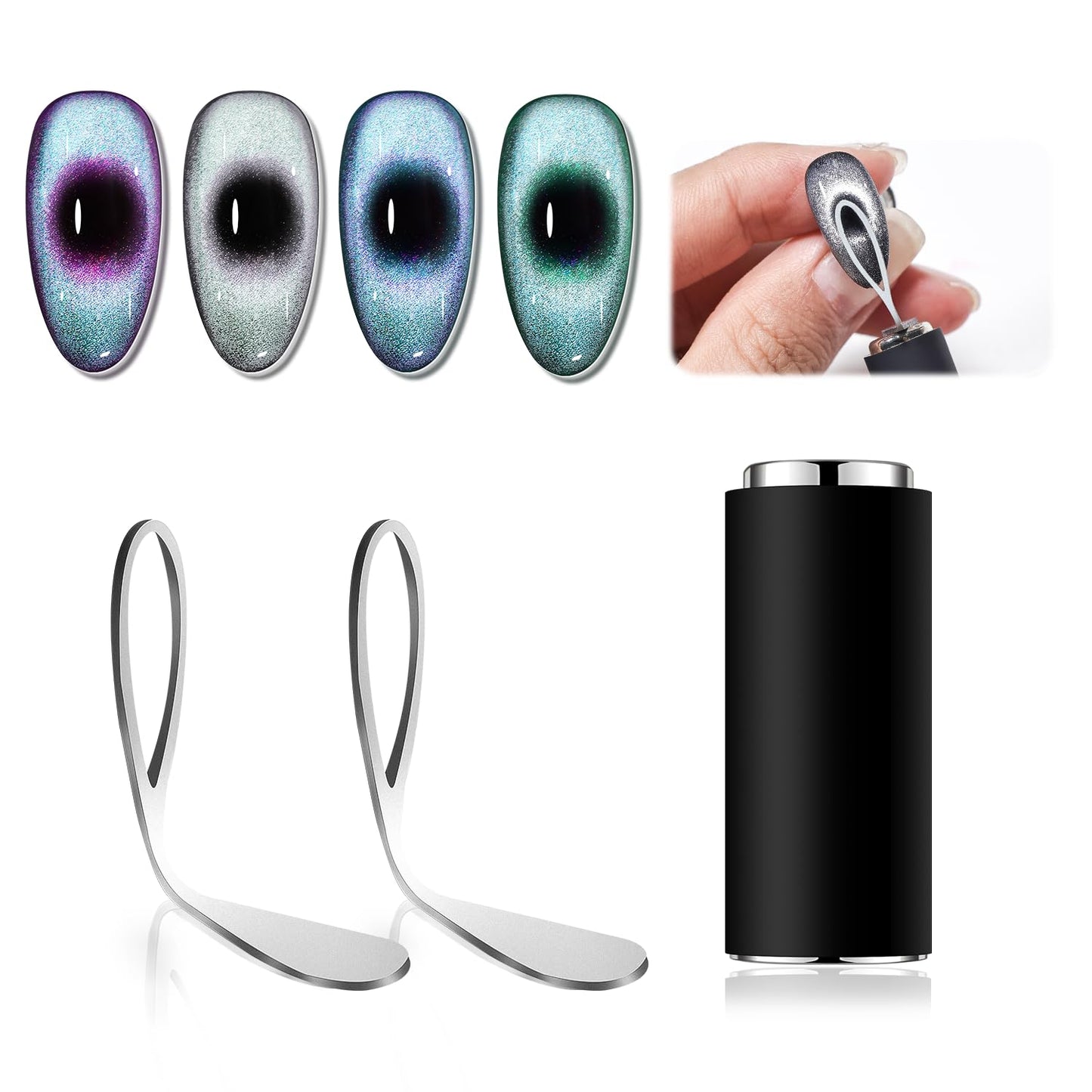 Cat Eye Magnet Ring - Strong Hollow Circle Tool for Black Hole & Halo Effects | Precision Magnet for Gel Polish DIY