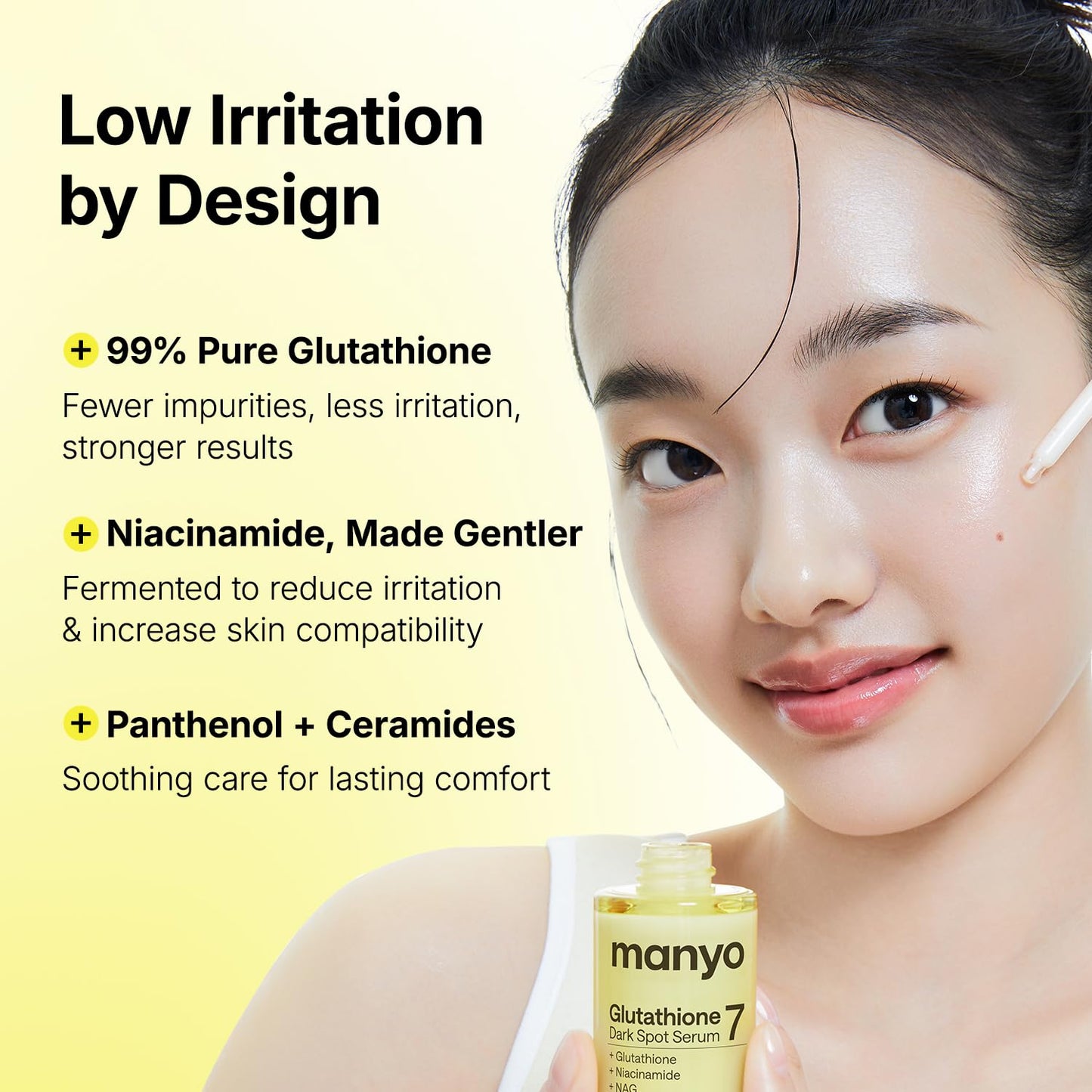 MANYO Glutathione 7 Dark Spot Serum - Niacinamide Face Treatment for Uneven Skin Tone | 1.01 fl. oz (30ml)