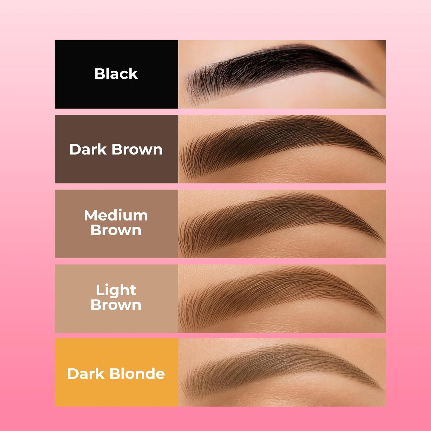 MENELA Medium Brown Henna Color Kit with Lash & Beauty Serum – Complete Color & Care System, Up to 60 Applications, 2.5g Henna, 15ml Fixer & Serum, DIY & Professional Use, Vegan, Ammonia-Free