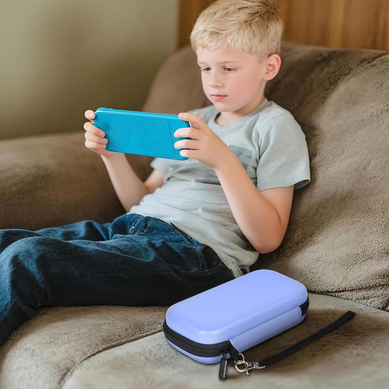Case for WELLST·G Handheld Game for Kids Adults, Universal fit for TaddToy/ for Beijue 16-Bit Handheld Console - Retro Video Games Travel Storage Cover Bag, Portable Electronic Organizer Holder, Black