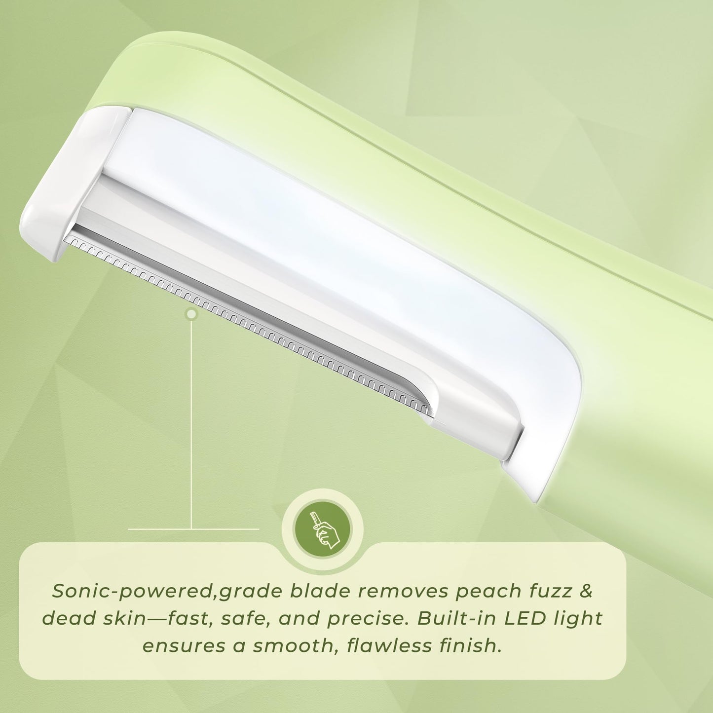 WLU Dermaplane Razor for Women Face, Peach Fuzz Removal & Exfoliation
