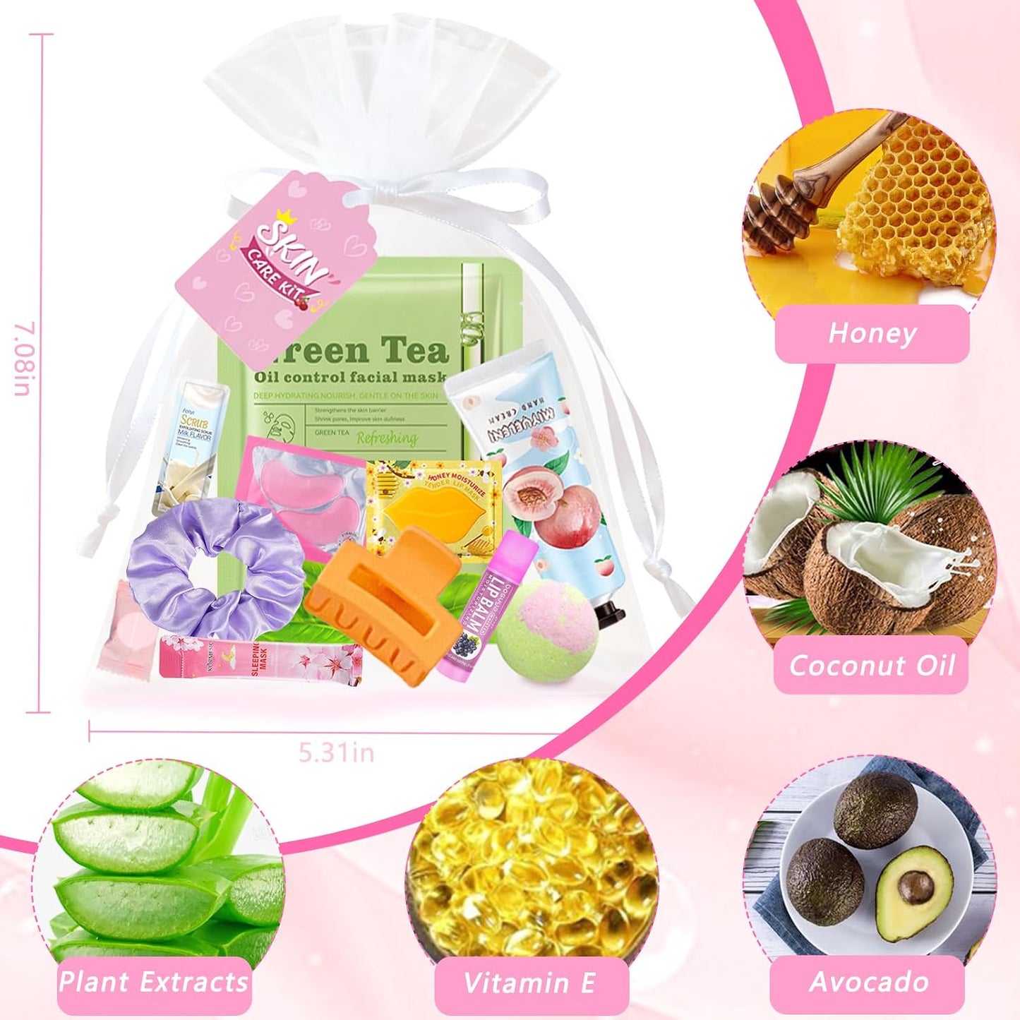 Spa Party Supplies - 156 PCS Spa Favors with Face Masks, Lip Balm & Under Eye Patches | Perfect for Bridal, Birthday & Sleepover Parties
