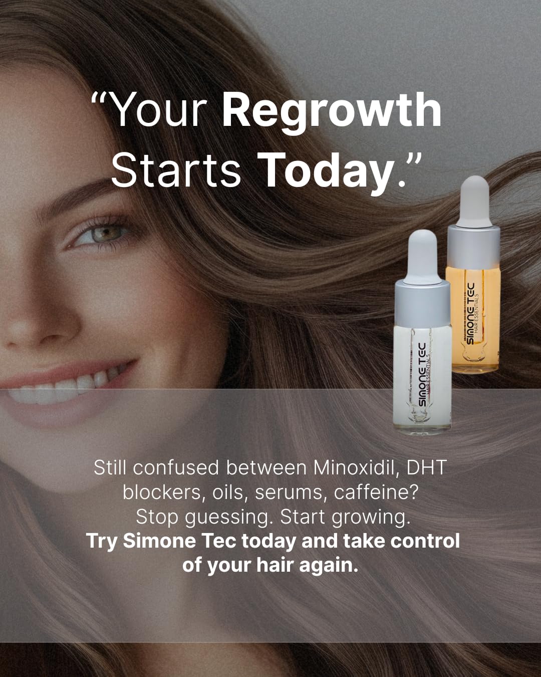 Anti-Hair Loss Shampoo - Simone Tec Scalp Care Strengthening Formula | 10ml Treatment Included