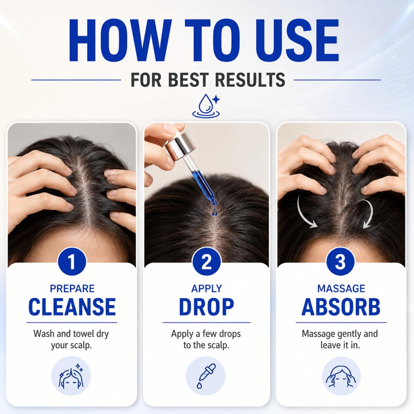 Ultrastrong 10% Copper Peptides for Hair Growth, GHK-Cu Scalp Serum, Water-Based Scalp Treatment for Thinning Hair, Non-Greasy Leave-In Formula with Biotin & Rosemary, For Women & Men, 1 Fl Oz