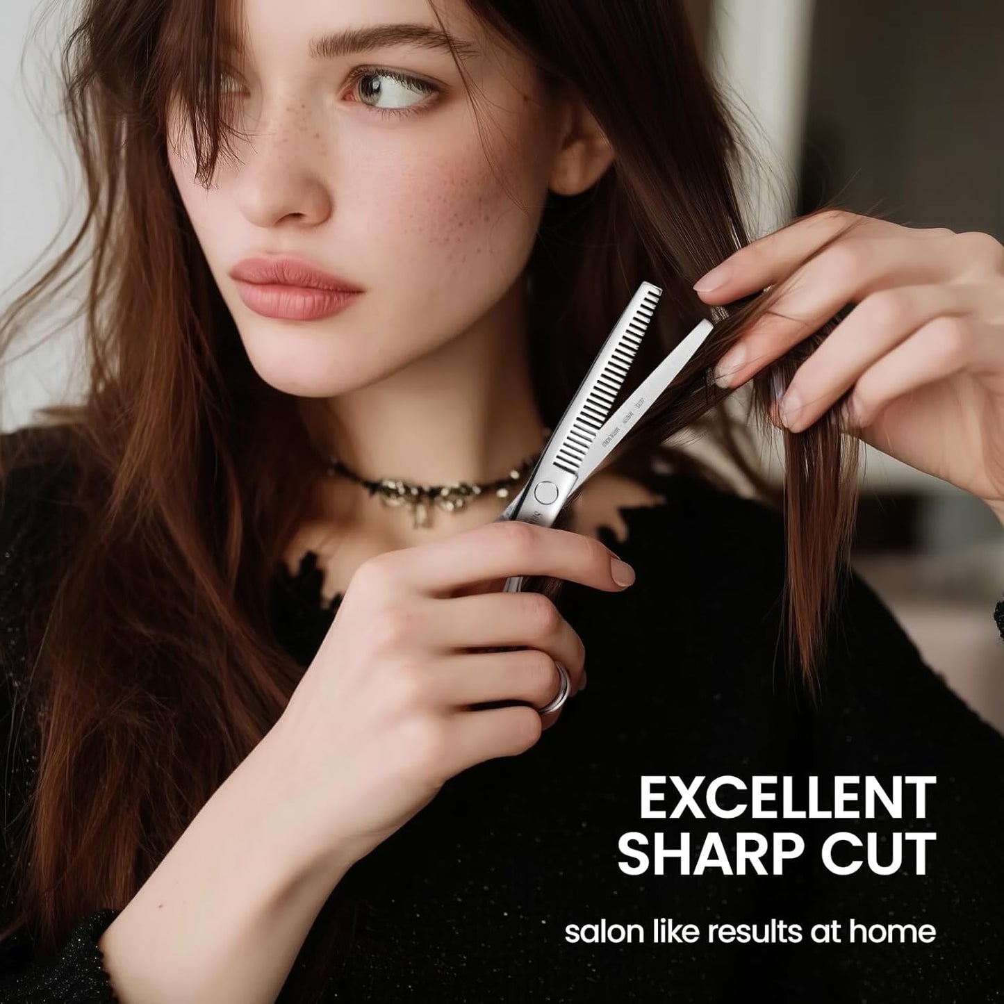 Professional Hair Cutting Scissors Kit - 10-Piece Shears Set | 6-Inch Thinning & Hairdressing Scissors for Salon & Home Use