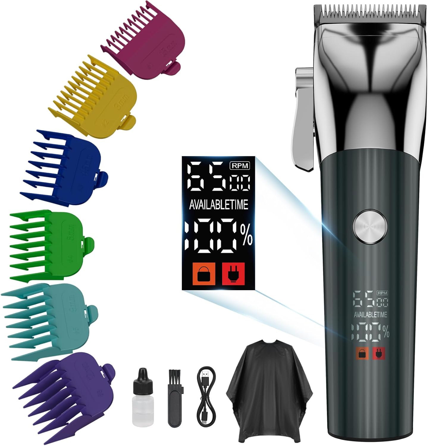 Hair Clippers for Men - Cordless Grooming Set with Clipper & Trimmer | Easy Home Haircut Kit for Beginners