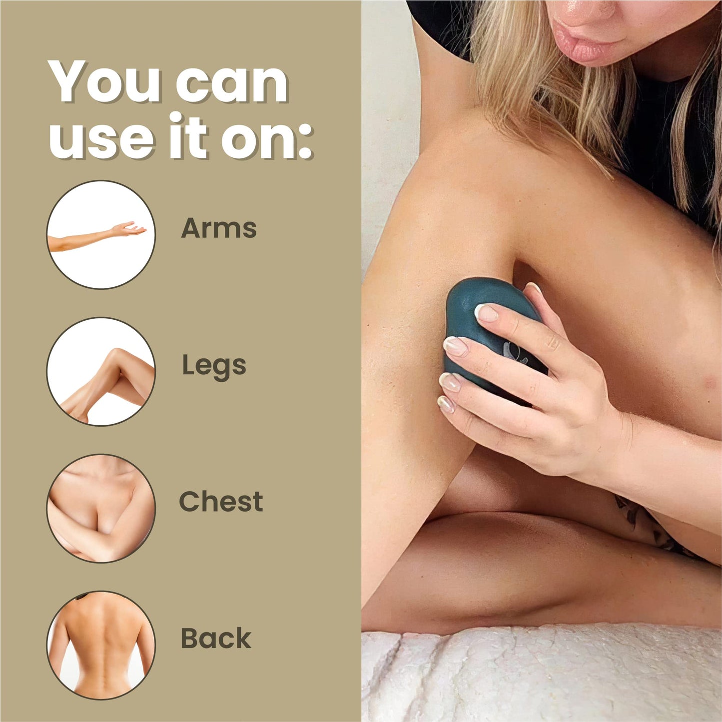 Erasilk Hair Removal Device, Pain Free Hair Remover for Women and Men