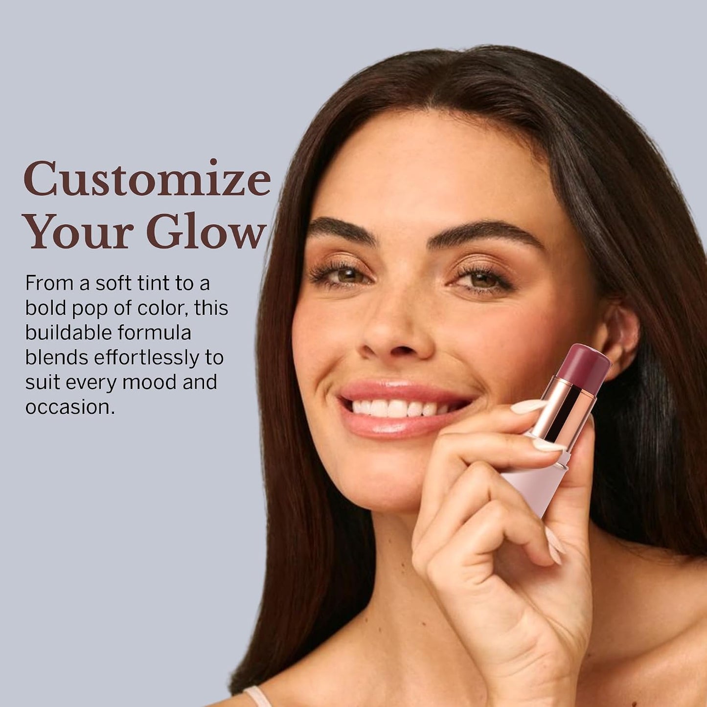 Multistick Cream Blush for Cheeks & Lips - Easy to Apply, Nourishing Formula | True Red, Compact Travel Size