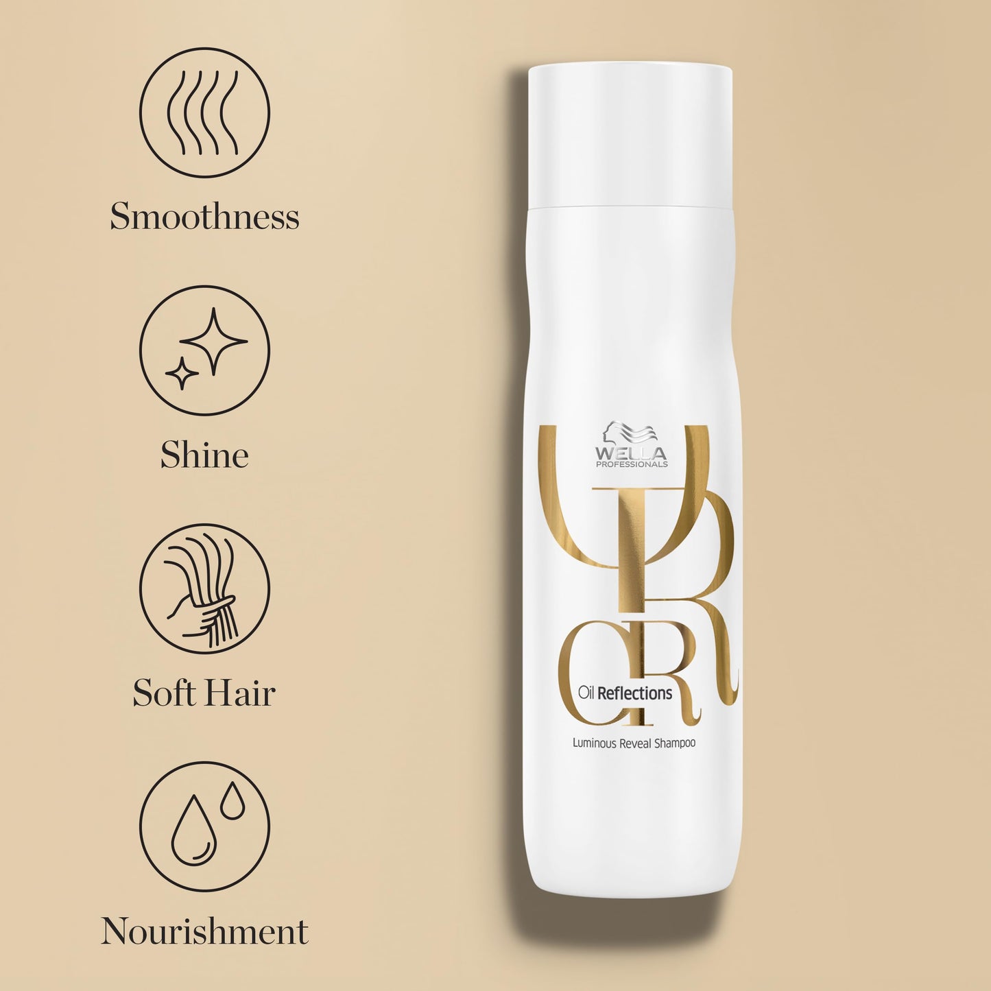 Wella Professionals Oil Reflections Luminous Reveal Shampoo | Nourishing Botanical Oils for Soft, Smooth Hair with Shine | 8.4 Fl Oz