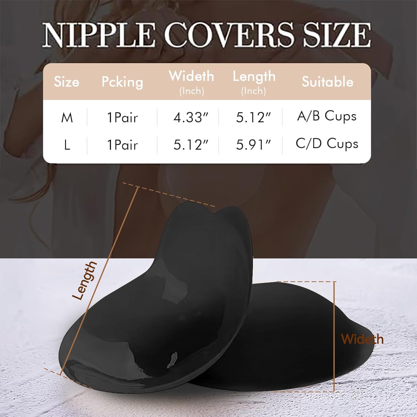 Sticky Bra - Push Up Adhesive Backless Strapless Bra for Women | Reusable Silicone Nipple Covers