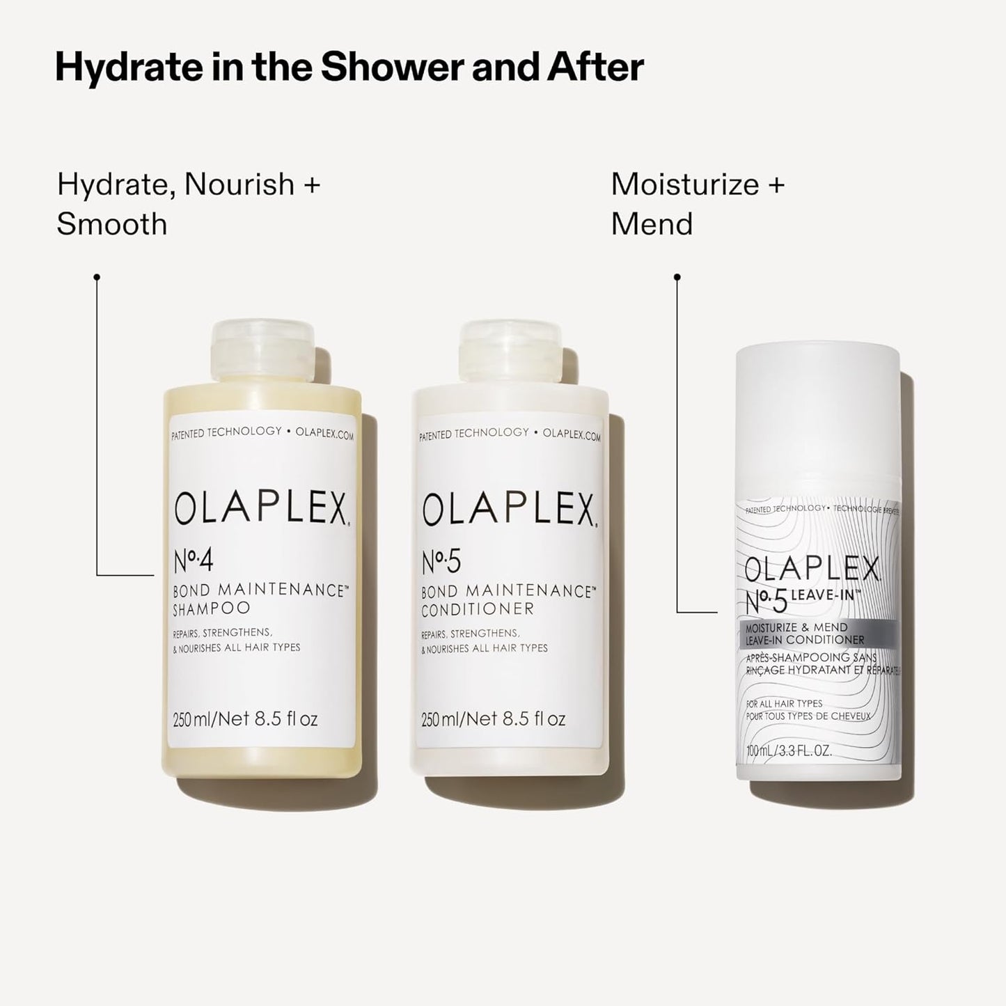 Olaplex Nº.5 Leave-In Conditioner - Moisturizes & Repairs Damaged Hair | Ideal for All Hair Types, 100 mL / 3.3 Fl. Oz.