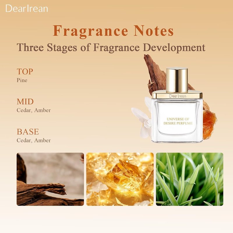 Dear Irean Floral Romance Perfume for Women - Long Lasting Jasmine & Rose | Travel Size Mini 0.34 Oz