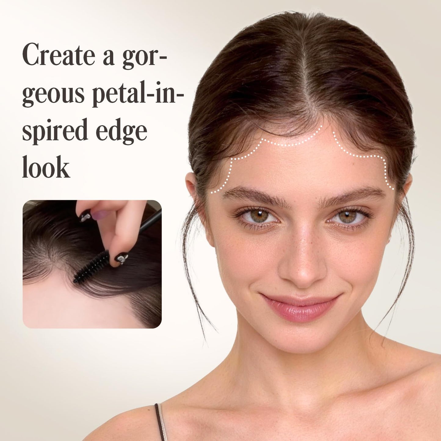 BONNET QUEEN Hair Finishing Stick for Flyaways & Baby Hairs, Non-Greasy Hair Mascara Wand, Slick Back Stick for Buns, Ponytails & Edges, Non-Sticky Flyaway Hair Tamer & Frizz Control Styling Gel, 25ml