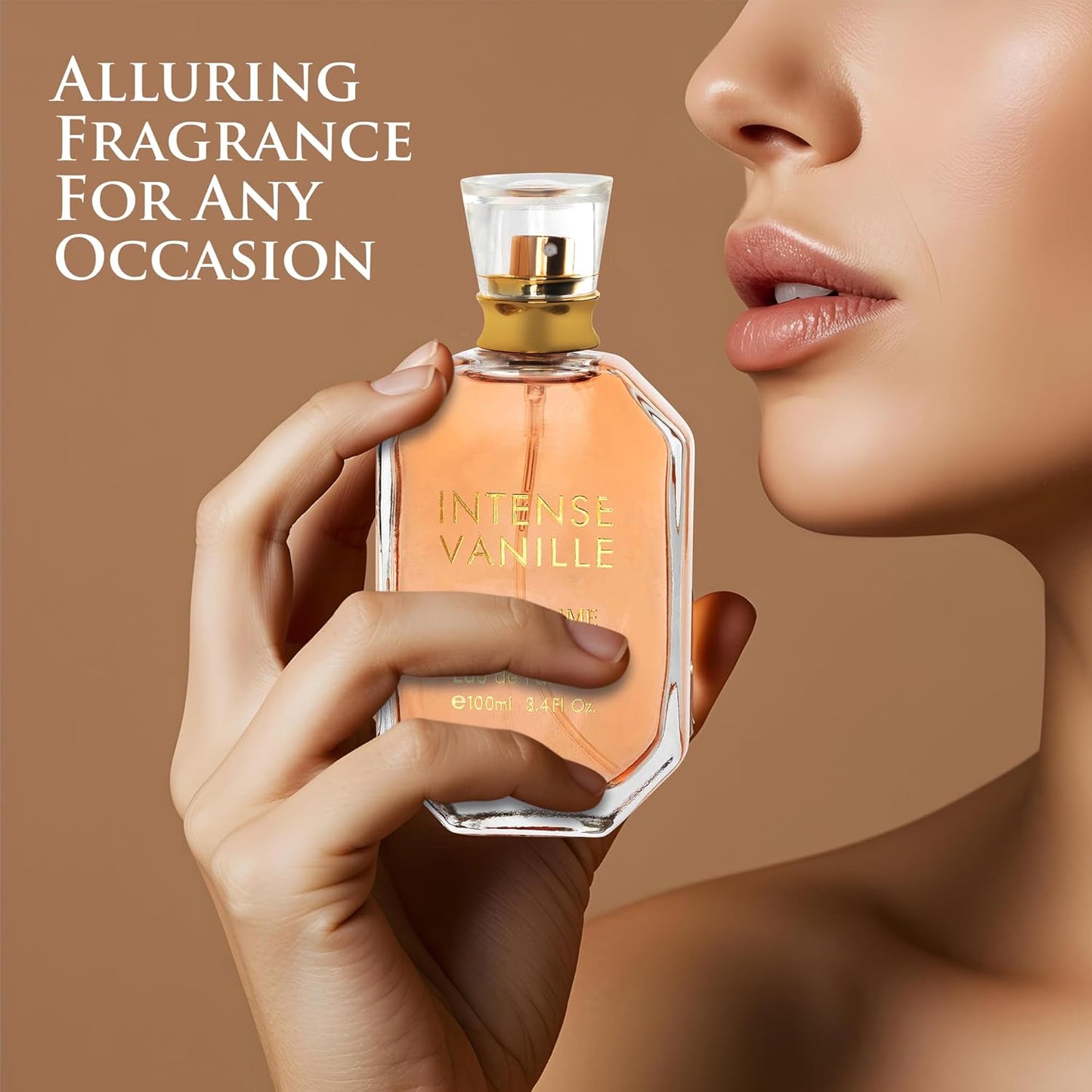 Intense Vanille Women's Perfume - Oriental Gourmand Fragrance with Vanilla Orchid & Jasmine | Notes of Amber & Musk