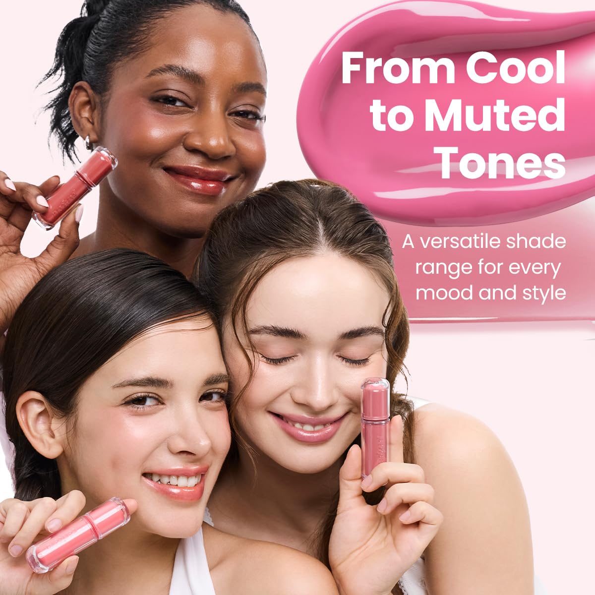 Peripera Mood Glowy Tint - Buildable K-Beauty Lip Tint for Sensitive Lips | Lightweight, Non-Sticky, 01 Tiny Strawberry