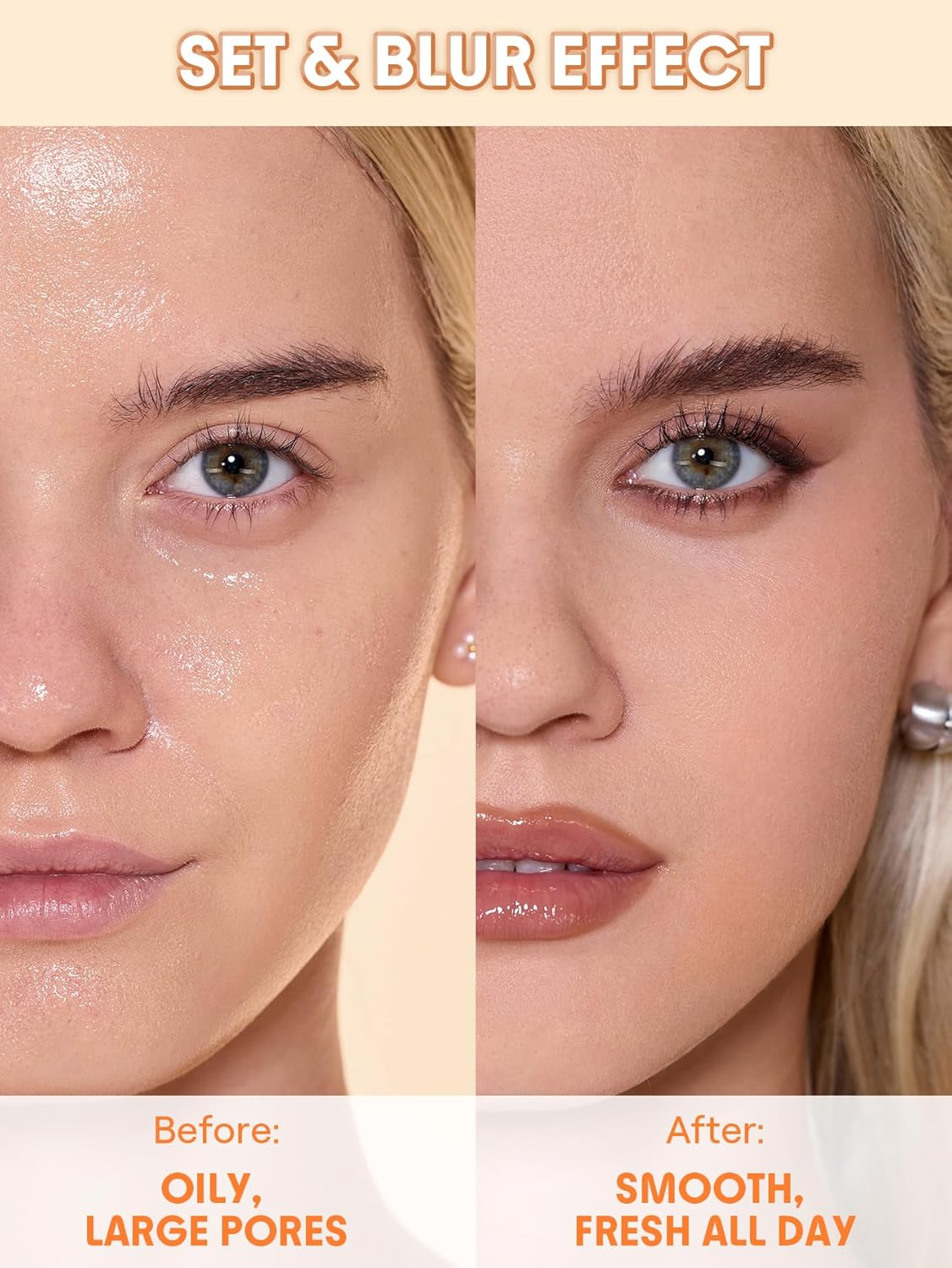 Ultra-Fine Blur & Lift Setting Powder Duo - Translucent Finish for Flawless Makeup