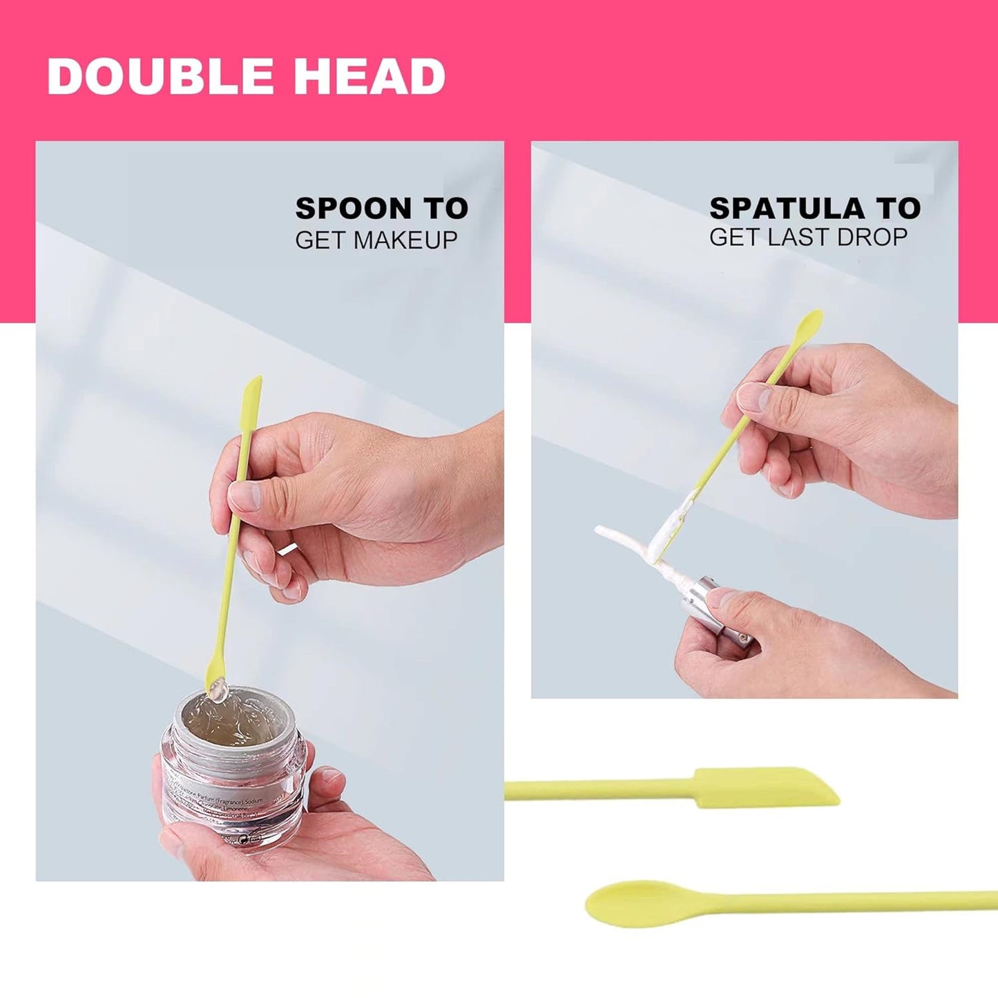 Mini Beauty Spatula Set - 4 Pcs Tiny Spatulas for Cosmetics, Lotion, and Makeup | Ideal for Jars and Waxing