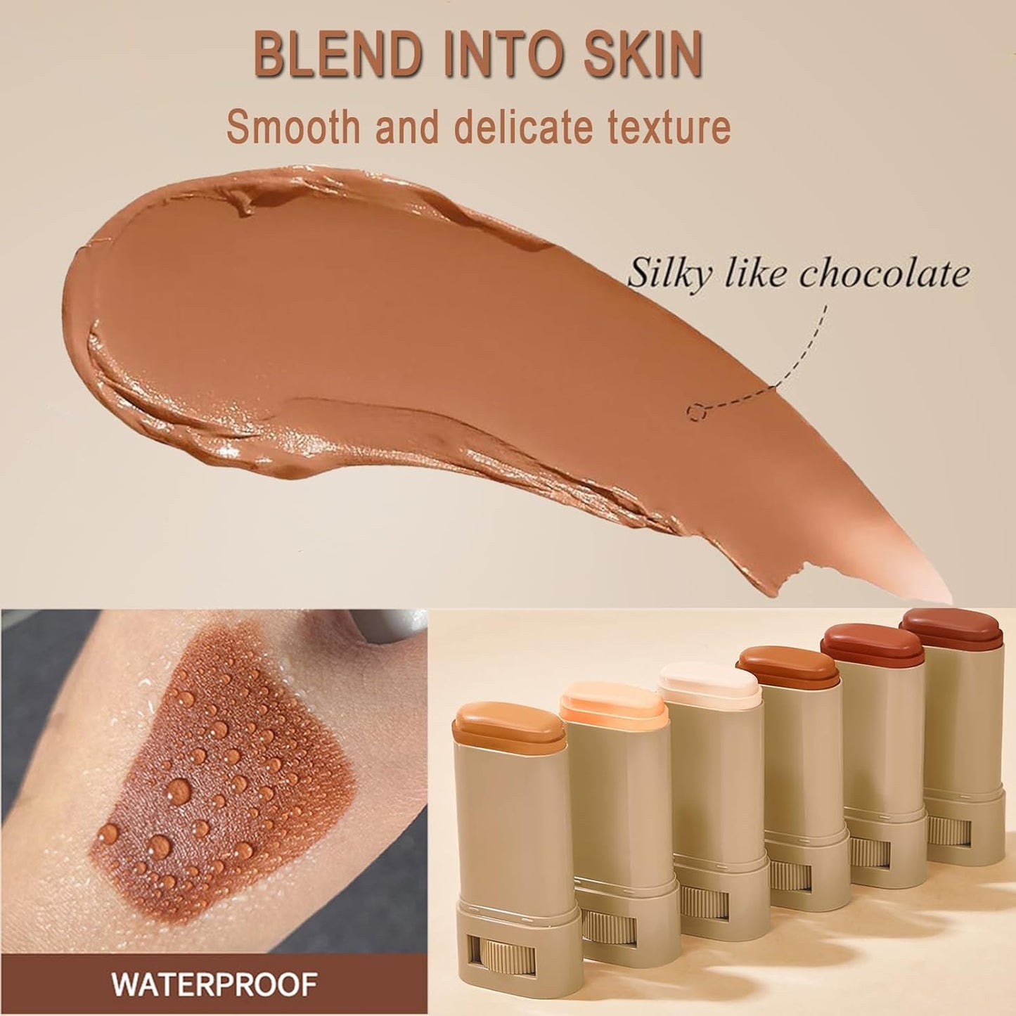 Beauty Balm Serum - Hydrating Tinted Moisturizer Stick | Lightweight Foundation with Sheer to Medium Coverage, Radiant Finish