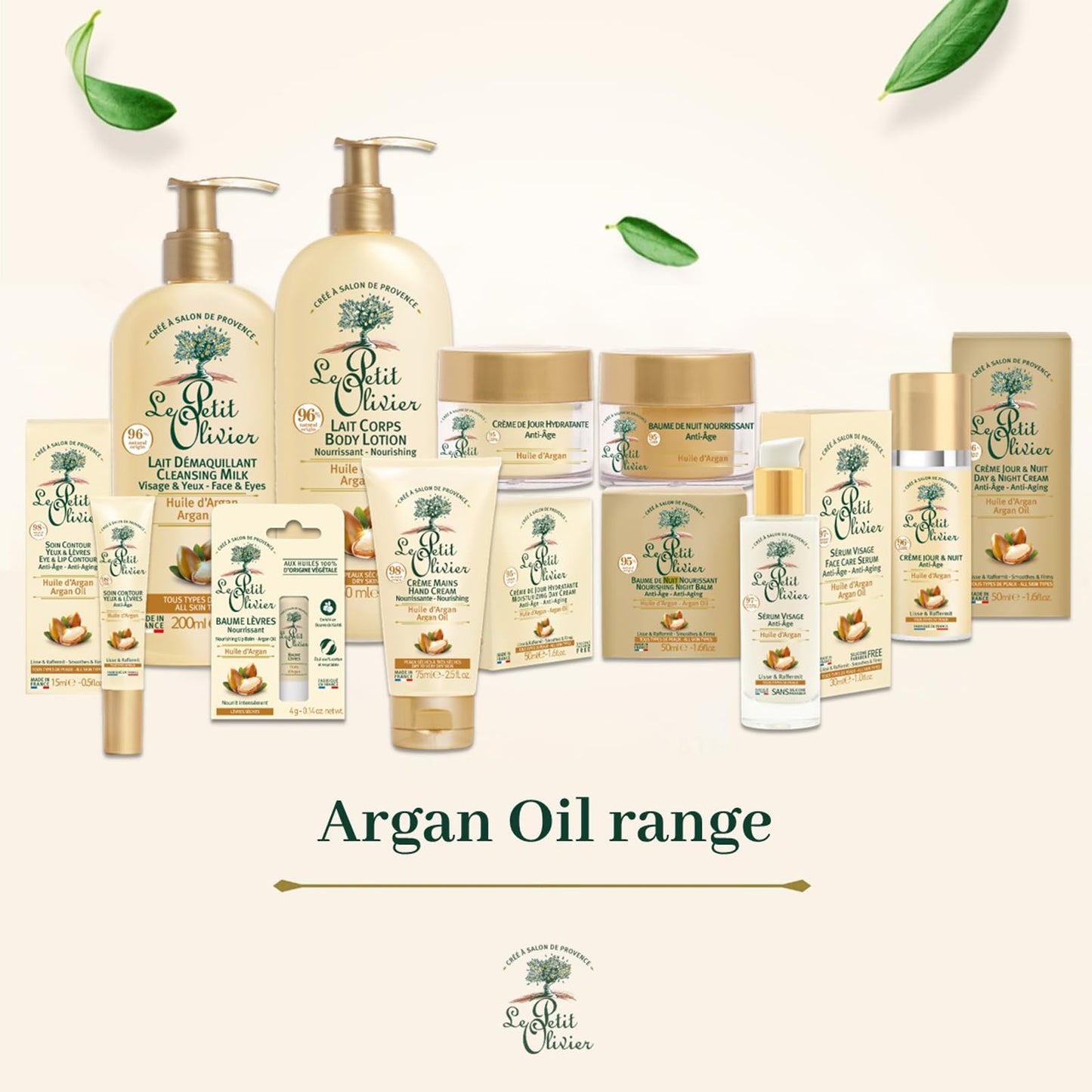 Le Petit Olivier Nourishing Hand Cream - Enriched With Argan Oil - Softens, Nourishes and Protects Hands - Soothes The Sensation Of Tightness And Discomfort - Silicone Free - 2.5 Oz