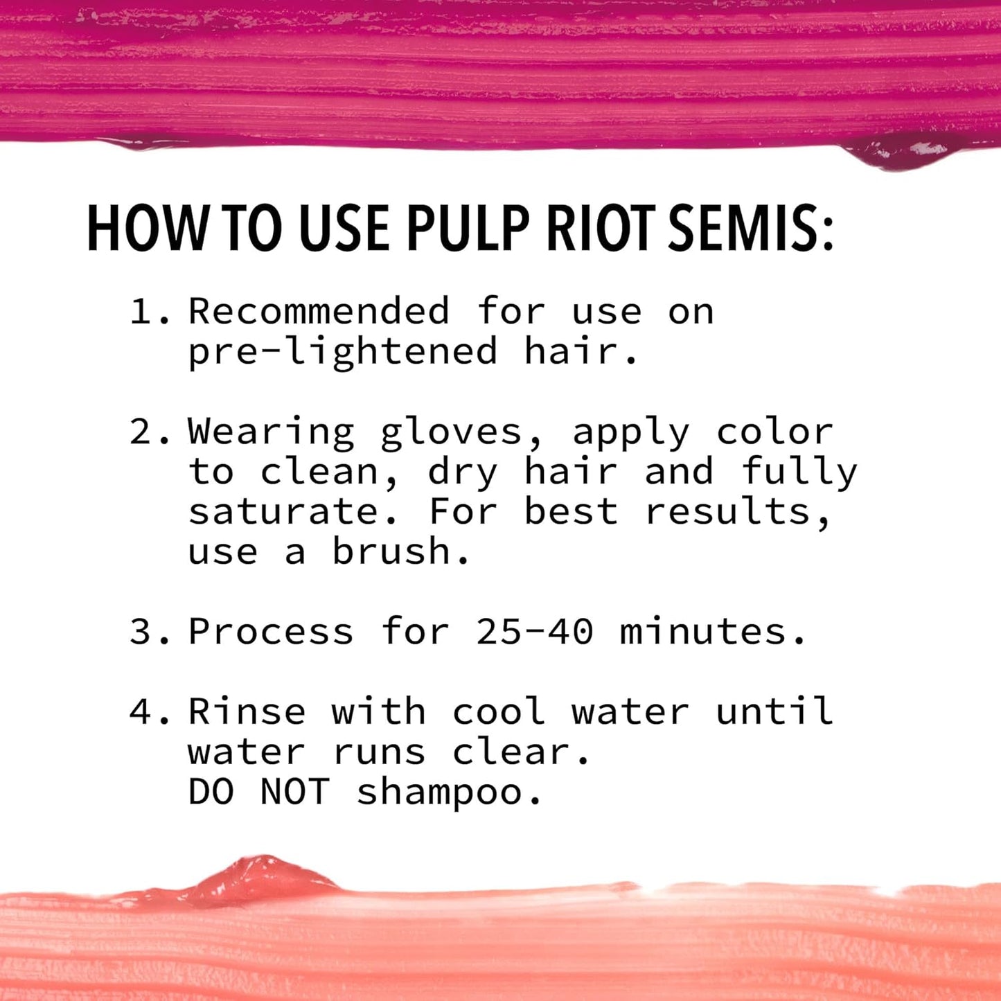 Pulp Riot Semi-Permanent Hair Color - Long-Lasting Vibrancy, Vegan Formula | 4oz Tube, Lasts Up To 40 Washes