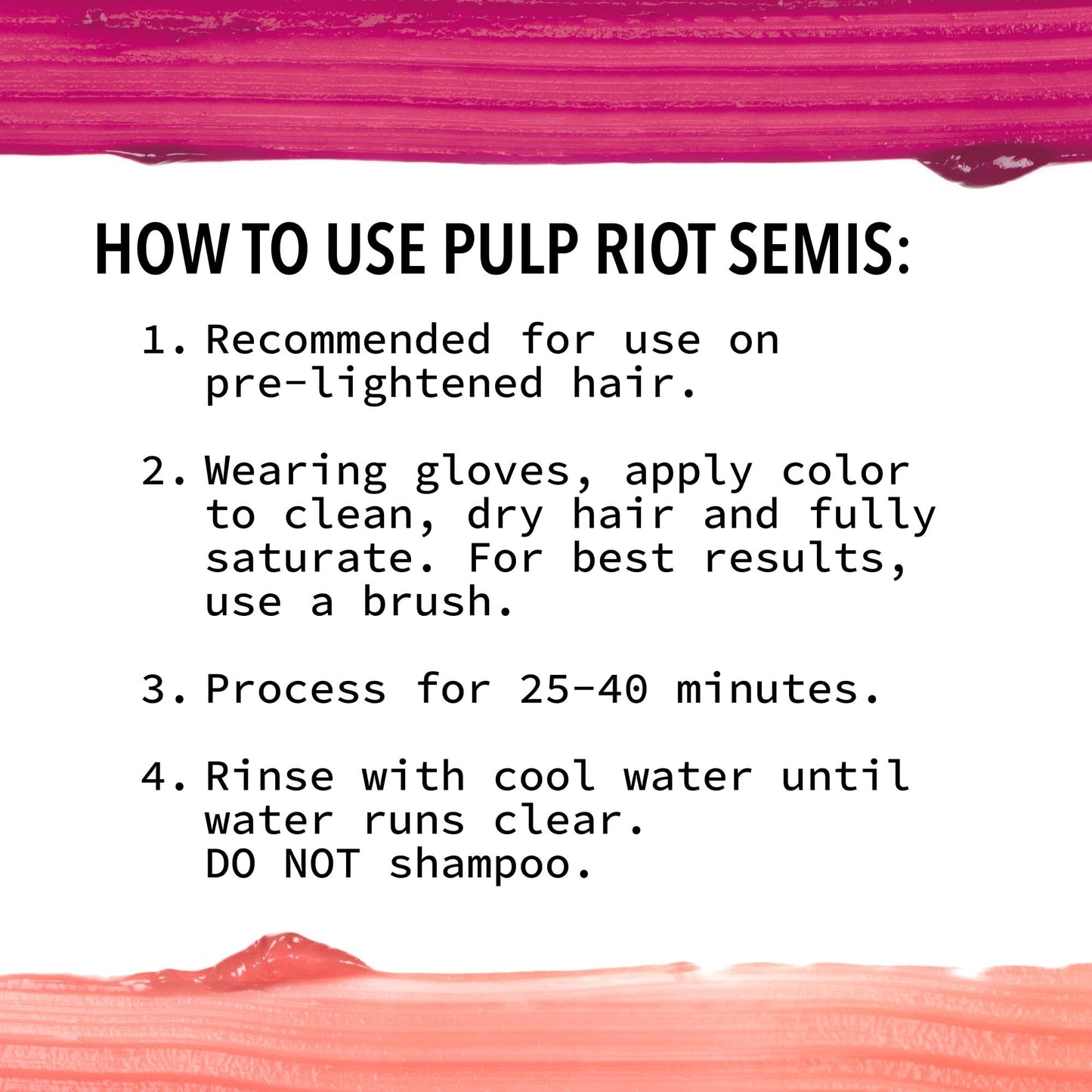 Pulp Riot Semi Permanent Hair Color Blush – Warm Pastel Pink, Long-Lasting Vibrancy, Anti-Overworking Formula, Vegan, Conditioner-Based, 4oz Tube