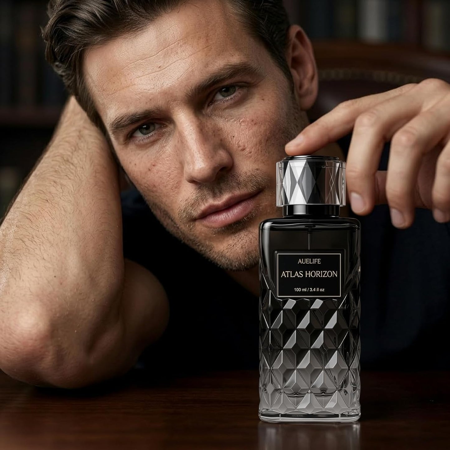 Auelife Cologne for Men - Alcohol-Free Woody Spicy Fragrance | 100ml Daily Wear Perfume, Ideal Father's Day Gift