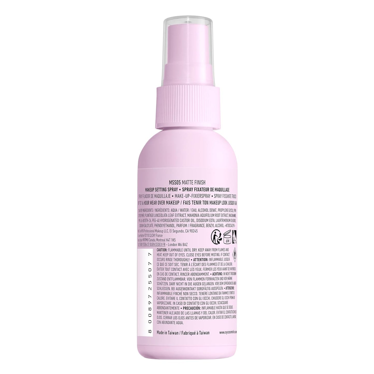 NYX Marshmellow Makeup Setting Spray | Long-Lasting Matte Mist for 16HR Wear, Vegan Formula