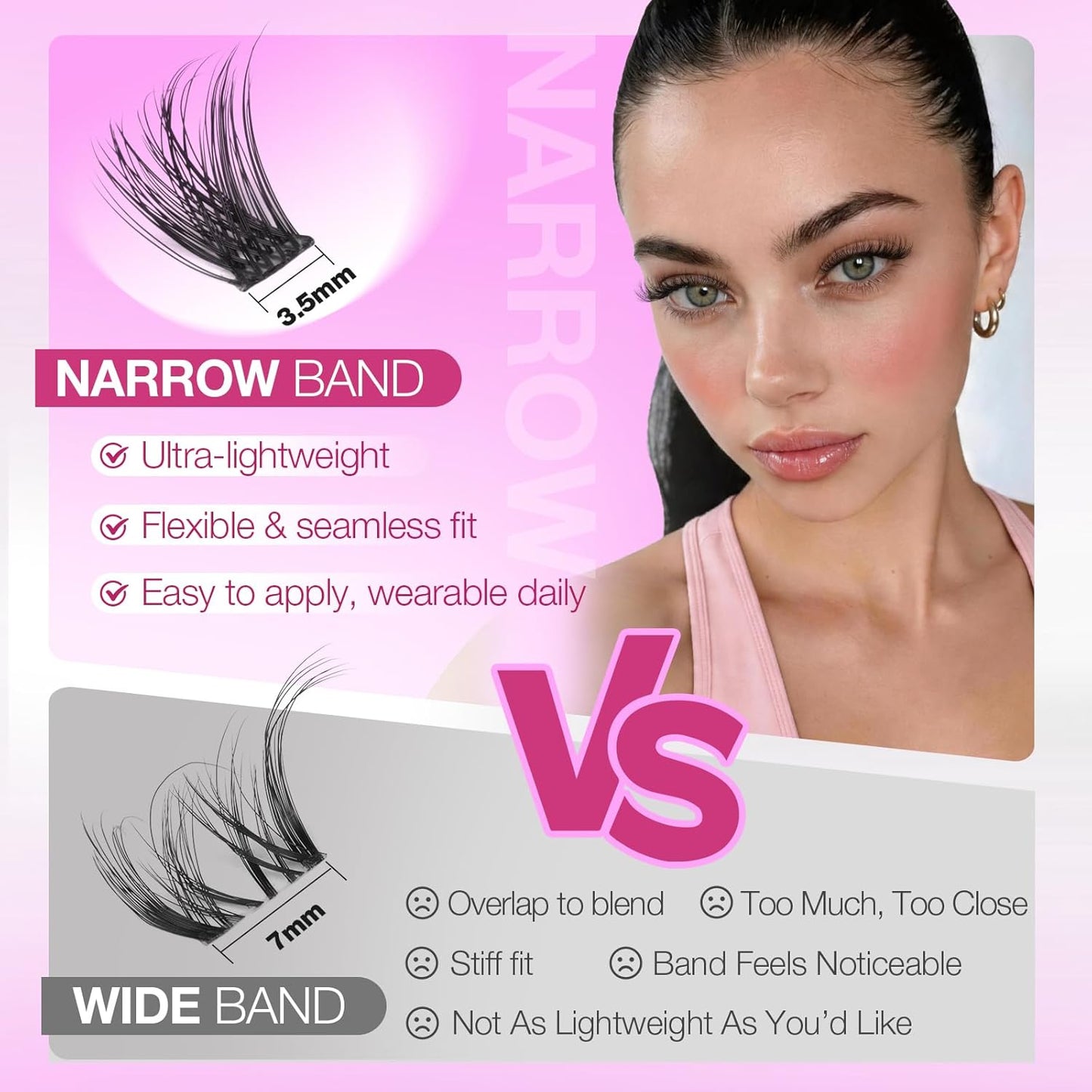 Eyelash Clusters - Wispy Fluffy D Curl Individual Lashes | 216 Pcs, 8-14mm Soft Volume Extensions for Easy DIY at Home