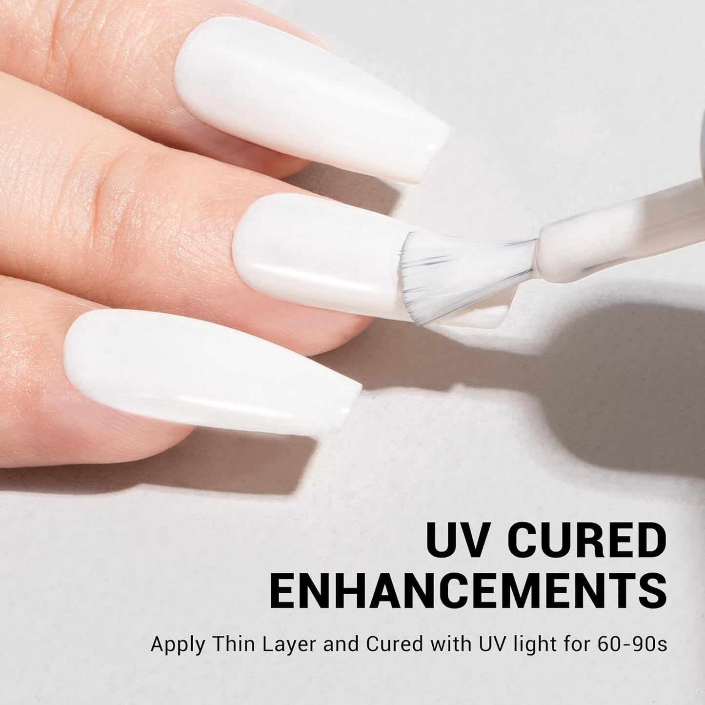 Thick Snow White Gel Nail Polish - 15ML Soak Off UV LED for DIY Nail Art & Manicure | Perfect Christmas Gift