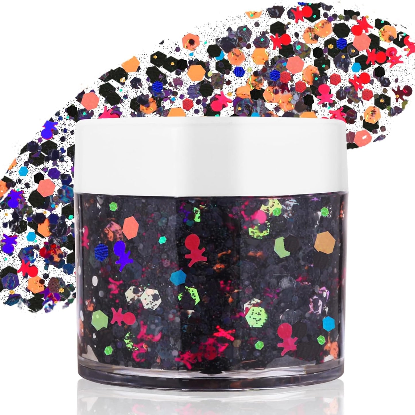 Red White Blue Face Glitter Gel - Patriotic Hair & Body Glitter for Kids & Adults | 4th of July Celebration
