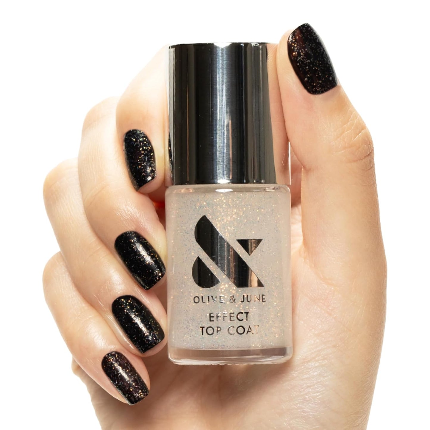 Long Lasting Nail Polish Top Coat - Sparkle Fairy | Gel-Like Finish, Vegan & Cruelty-Free | Chip-Resistant, Lasts Up to 10 Days
