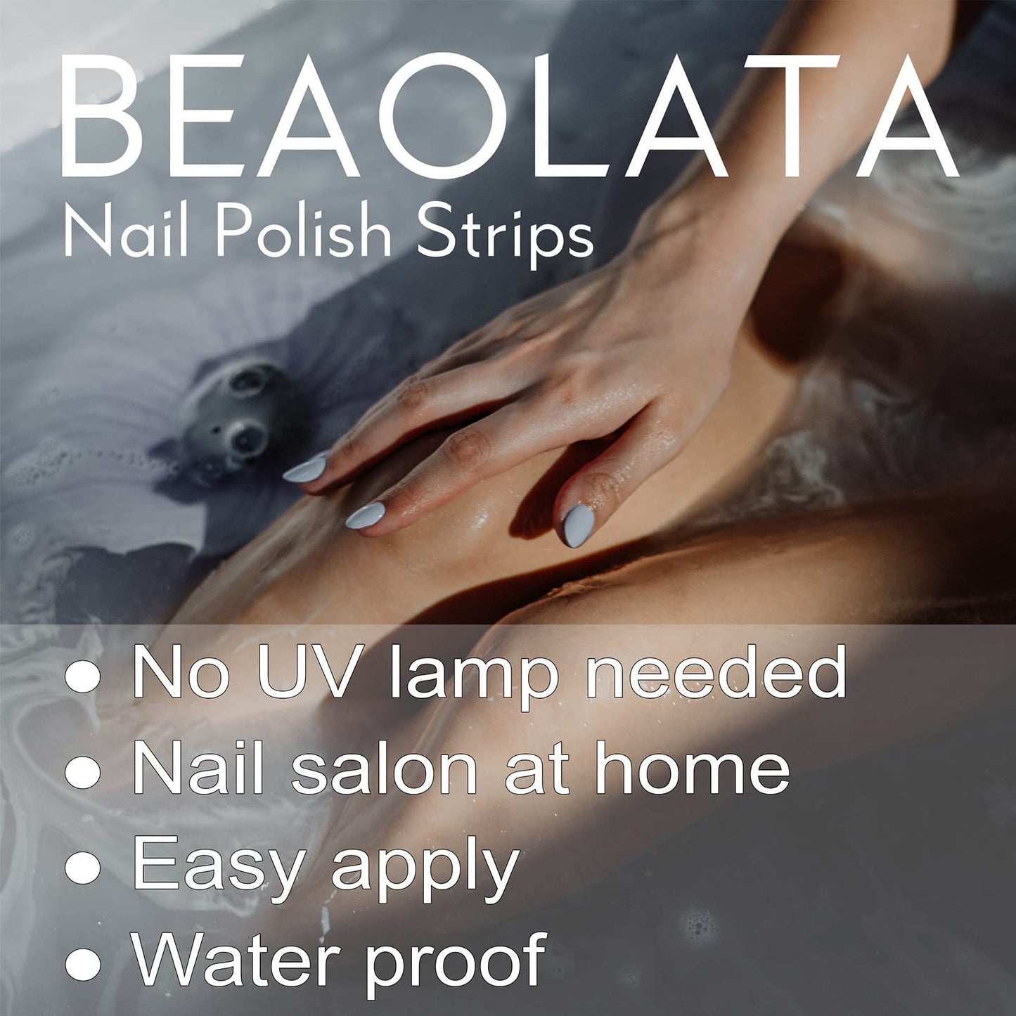 Beaolata Nail Polish Strips, 32PCS Salon Quality Wraps, Long Lasting Gel Nail Stickers for Women Easy Apply& Remove (Fourth of July Independence Day)