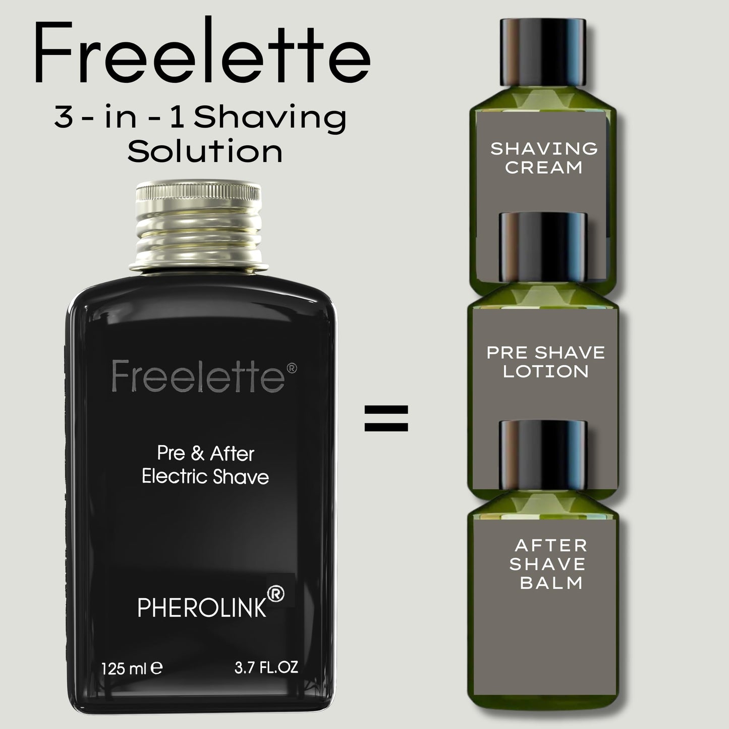 Pre Electric Shave After Shave Lotion Cream - Best For Close Shave - Smooth Irritation-Free Shaving - Shooting and Moisturising Formula Balm. Freelette (7.4 Fl Oz (Pack of 1), PALMETTO AND BISABOLOL)