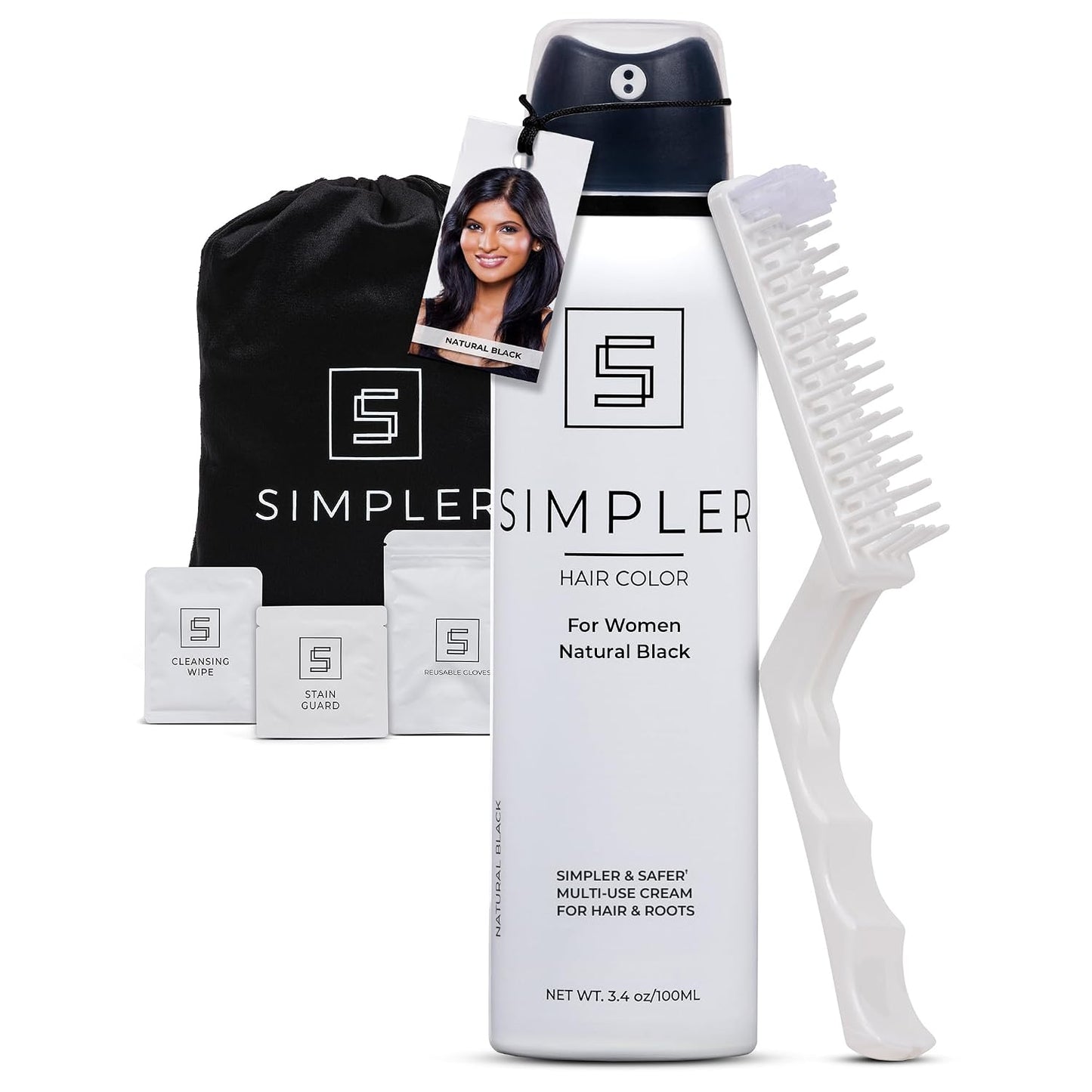 Permanent Ammonia-Free Hair Color for Women | Natural Auburn Gray Coverage - Sensitive Scalp Formula