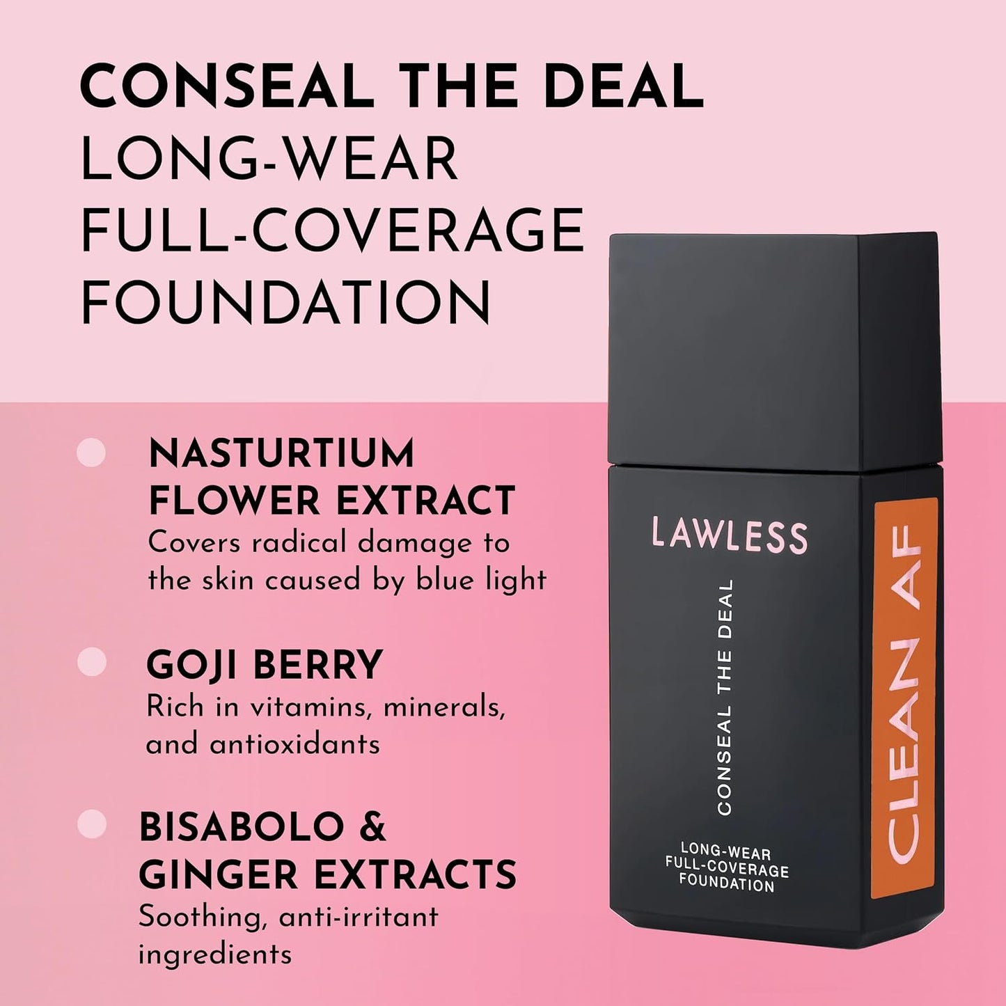 Long-Wear Full-Coverage Foundation - Conseal The Deal in Sienna | Flawless Finish
