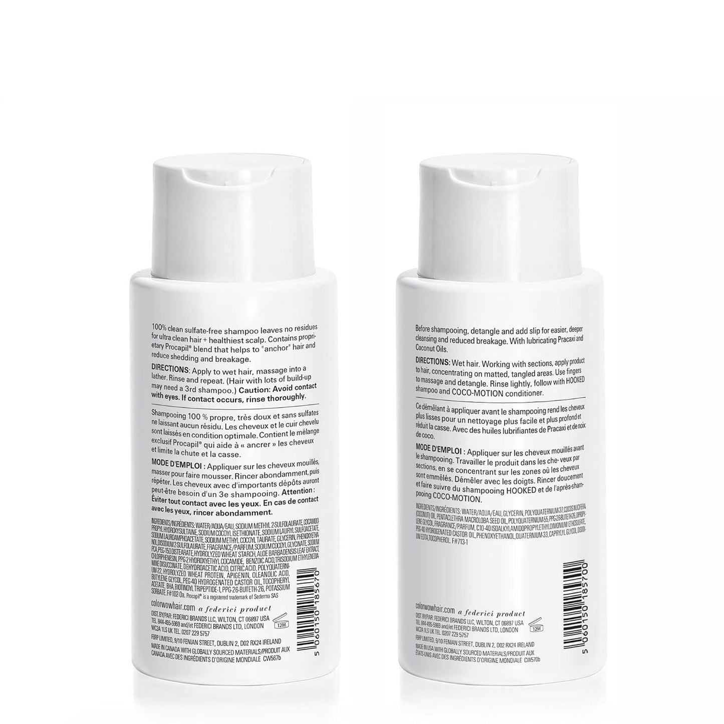 Dynamic Wash Day Duo | Curl Wow Snag-Free Pre-Shampoo Detangler & 100% Clean Curl Shampoo - Perfect for Curly Hair Care