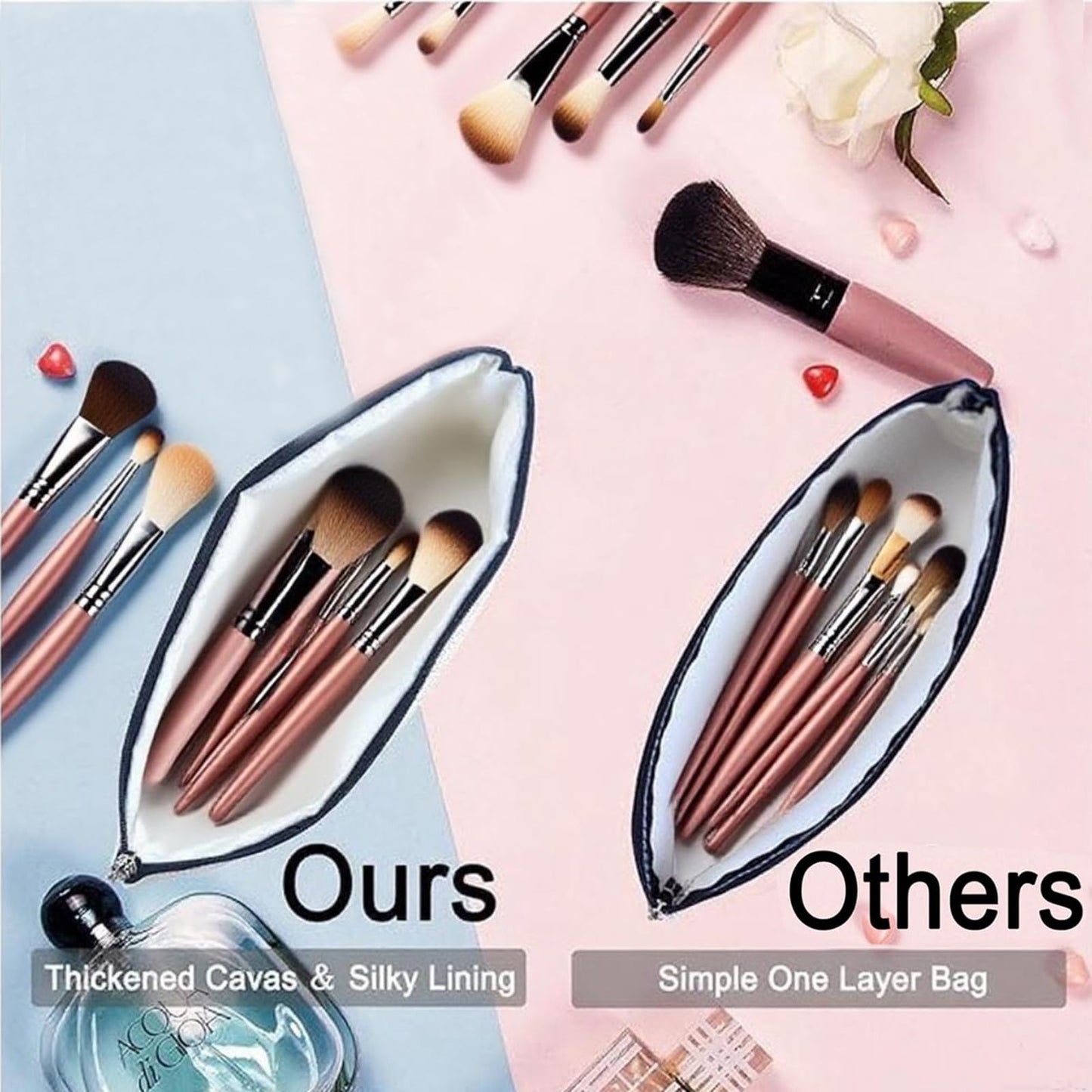 NONETH 60th Birthday Gifts for Women Makeup Bag, Funny 1966 60 Year Old Birthday Decorations Gift Ideas for Grandma, Mom, Her, Wife, Cosmetic Travel Bag & Toiletry Pouch