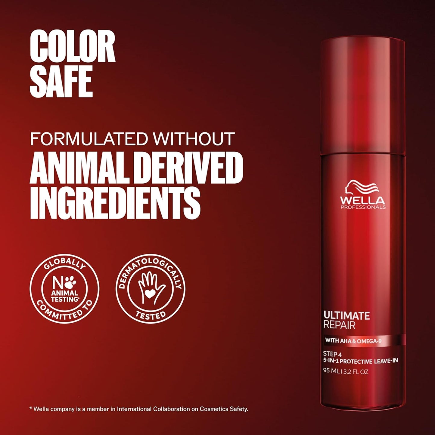 Wella Professionals 5-in-1 Leave-In Treatment for Damaged Hair - Repairs, Smoothens Frizz | UV & Heat Protectant | 3.2 Fl Oz