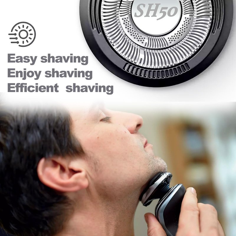 SUPERNB 6Pack SH50 Replacement Heads for Series 5000 6000 Shavers (Rounded Shape), Compatible with AquaTouch (S5xxx/AT7xx/AT8xx) and PowerTouch (PT7xx/PT8xx) Models…