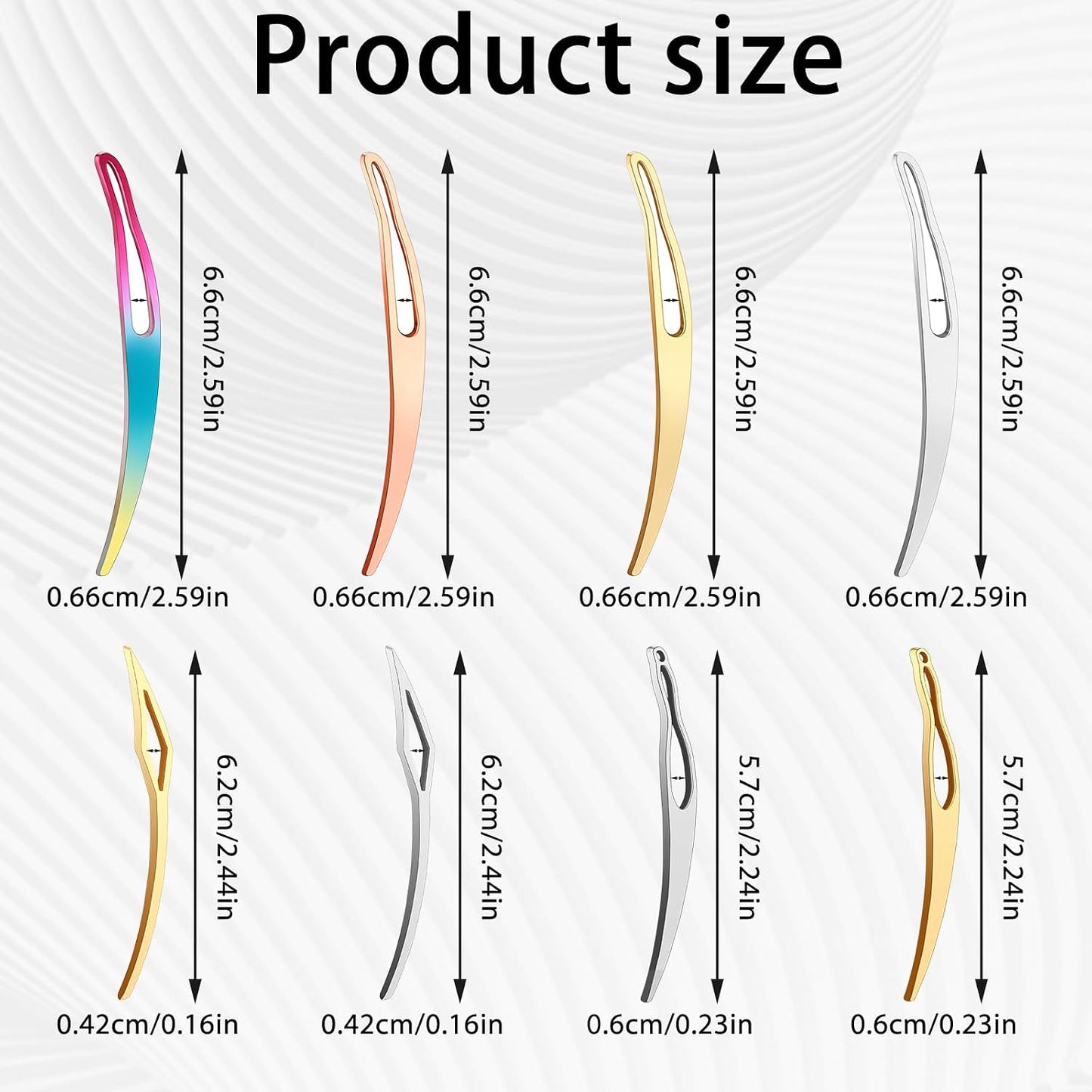 Interlocking Tool for Locs - 8pcs Sisterlock Retighten Kit | Bent-Hook Shape for Hair Repair & Dreadlock Tightening (4 Colors)