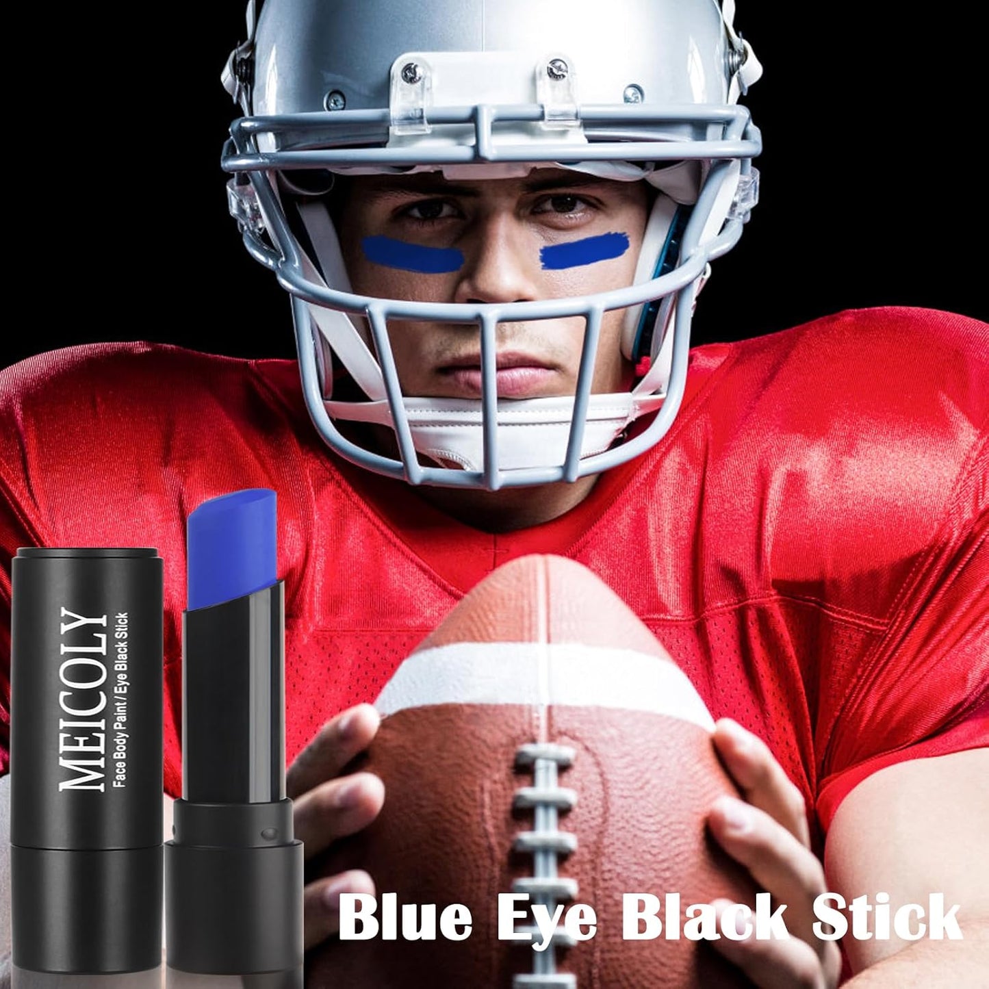 Royal Blue Eye Black Stick - Waterproof Face Paint for Sports & Halloween | Body Paint for Avatar & Alien Makeup
