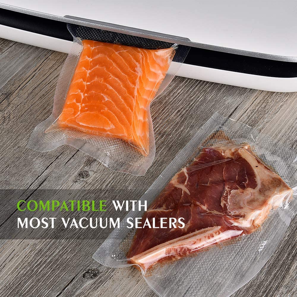 Vacuum Sealer Bags For Food 6 Pack (3 Rolls 11"x20' + 3 Rolls 8"x20')