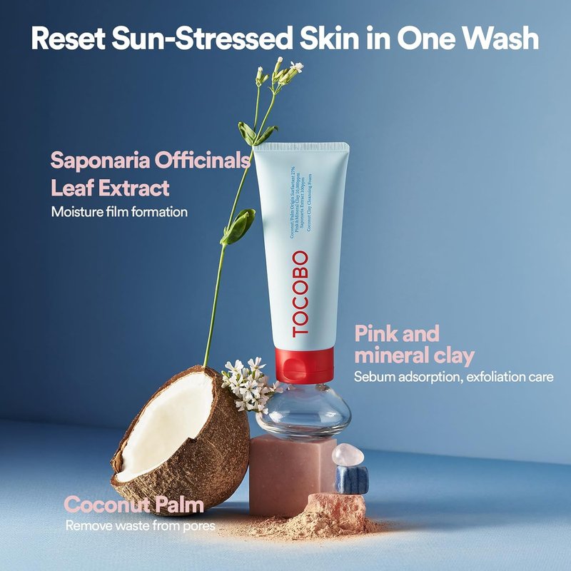 TOCOBO Korean Clay Cleansing Foam - Deep Cleanse & Hydrate | 150 ml