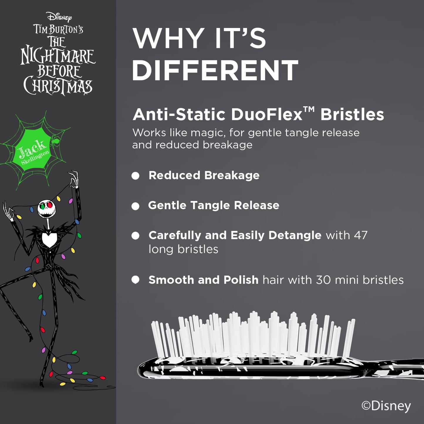 FHI Heat UNbrush - Nightmare Before Christmas Jack Styling Tool | Sleek Design & Easy Use