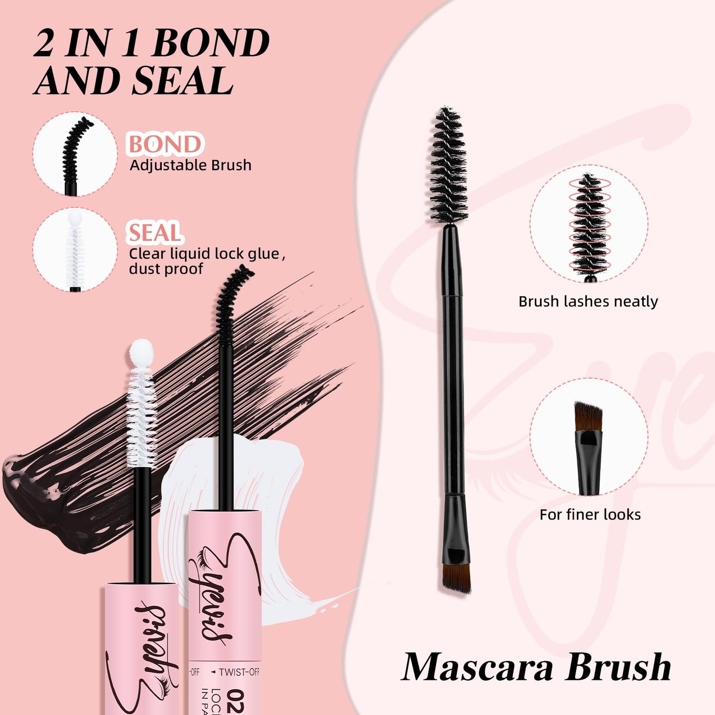 EYEVIS Fairy Lash Clusters Kit 144PCS Ultra-Thin Invisible Band Lash Extension Kit 8-18mm Manga Eyelash Extension Kit C Curl Lash Clusters Wet-Look Anime DIY at Home （Fairy Kit,8-18mm）